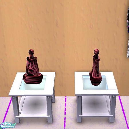 Sims 2 — Pink and Black Marble Bottle Vase by buntah — This is a recolor of the Red Marble vase that is the base mesh for