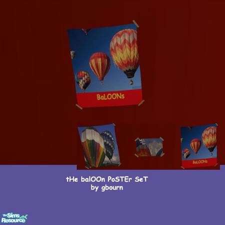 Sims 2 — ballons 1 POSTER by gbourn — Colourful posters for children and teens bedrooms