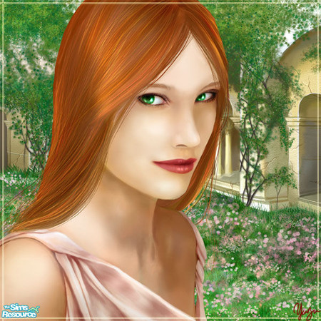Sims 2 — Dark Design's Mystic Garden by Dark_Design — A beautiful temptress in a mystic garden!