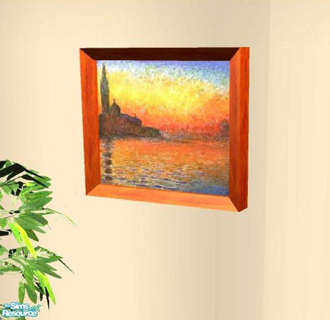Sims 2 — Monet's St. Georges Majeur by MandyWhy — In Claude Monet's words "I am not a great painter, great poet. I