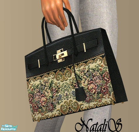 Sims 2 — NS Hermes Birkin bag. -item 2 by Natalis — New bag for adult female and various recolors Hermes Birkin inspired.