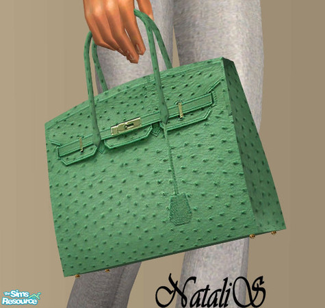 Sims 2 — NS Hermes Birkin bag. -item 5 by Natalis — New bag for adult female and various recolors Hermes Birkin inspired.