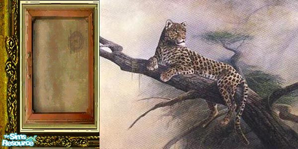 Sims 2 — Big Cats Painting 11 by MidnightRose — Part of a 16 painting collection. Based on the "In the