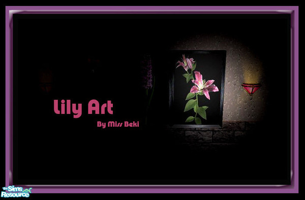 Sims 2 — Oriental Lily Art by miss_beki — Oriental Lily Art by Miss Beki 