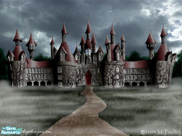 Sims 2 — Dark Design's Casle Thorn by Dark_Design — A new castle for the Adams Family. Part of Dark Design's Fantasy Real