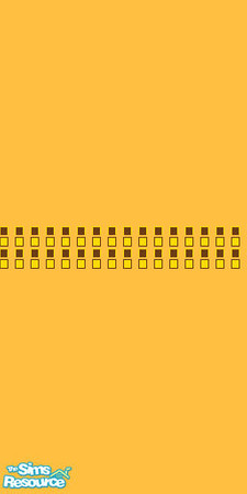Sims 2 — Yellow Squares Wall by saramkirk — This is the wall from my Yellow Squares Nursery Set.