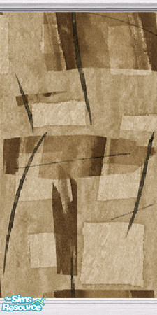 Sims 2 — Abstract Oriental - Brown and Taupe by stitchy — Part of a set.