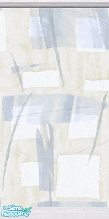 Sims 2 — Abstract Oriental - Blue and Beige by stitchy — Part of a set.