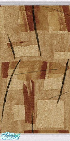 Sims 2 — Abstract Oriental - Russet and Gold by stitchy — Part of a set.