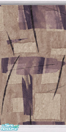 Sims 2 — Abstract Oriental - Purple and Taupe by stitchy — Part of a set.