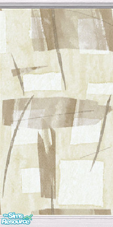 Sims 2 — Abstract Oriental - Beige and Taupe by stitchy — Part of a set.