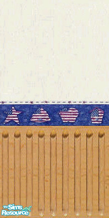 Sims 2 — LED Americana 6 by ladyearthdancer — Americana 5 features a star, bell, apple and birdhouse in American flag