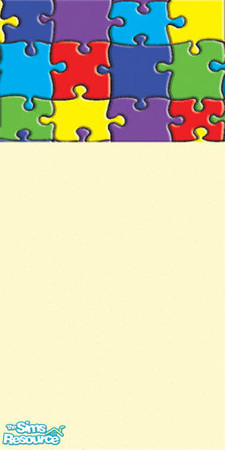 Sims 2 — Puzzle border wallpaper by LynAnne — From my original TSR Sims1 creation: Puzzle wallpaper border based on the