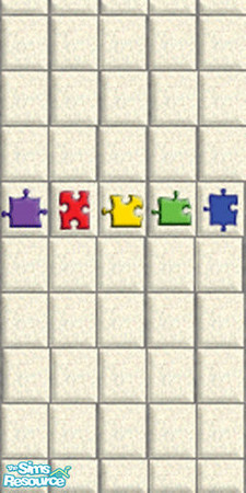Sims 2 — Puzzle tile wall by LynAnne — From my original TSR Sims1 creation: Puzzle tile wall based on the autism