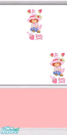 Sims 2 — Strawberry pink by Binty — Strawberry shortcake with pink paint for all those little girls.