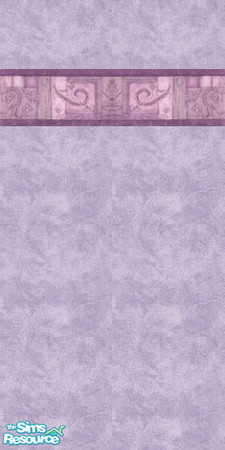 Sims 2 — Lilac With Border by Sol�a — Modern wallpaper in lilac tones with matching border.