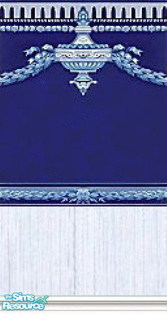 Sims 2 — K8SBlueClassWLL12 by Kate139 — 1 of 12 Walls in the Blue Class Set. Made by me (Kate Tamblyn) for Sims 1 and now
