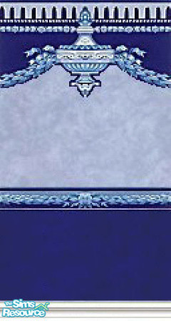 Sims 2 — K8SBlueClassWLL10 by Kate139 — 1 of 12 Walls in the Blue Class Set. Made by me (Kate Tamblyn) for Sims 1 and now