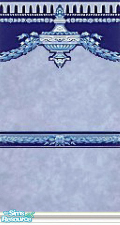 Sims 2 — K8SBlueClassWLL06 by Kate139 — 1 of 12 Walls in the Blue Class Set. Made by me (Kate Tamblyn) for Sims 1 and now