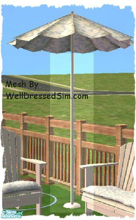 Sims 2 — Ourdoor Living Umbrella Base (WDS BriAnn by SSilver — This is a recolor of the beautiful umbrella (base) that
