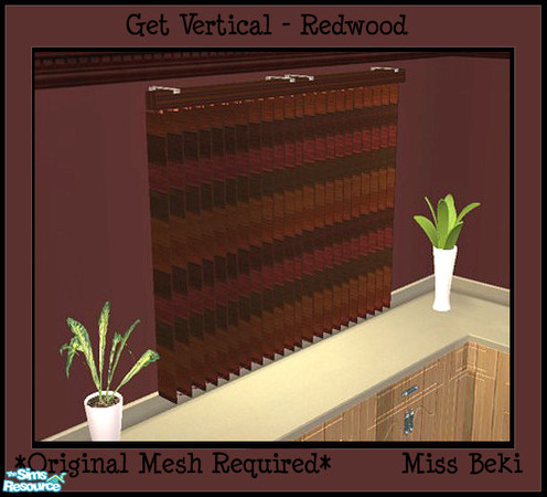 Sims 2 — Mid length Vertical - Redwood by miss_beki — Redwood Mid Length vertical. Please download the original mesh by