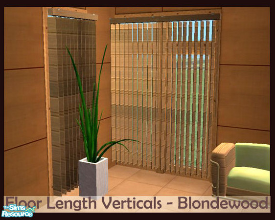 Sims 2 — Floor Length Vertical - Blondewood by miss_beki — Floor Length Vertical - Blondewood. Please download the