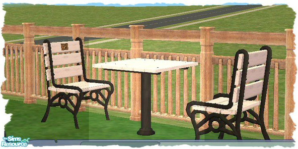 Sims 2 — Outdoor Living Table by SSilver — Part of my Outdoor Living Set.
