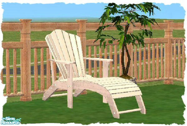 Sims 2 — Outdoor Living Lounge Chair by SSilver — Part of my Outdoor Living Set.