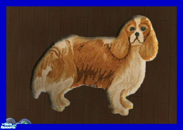 Sims 2 — Shaped Rug:  Cockerspaniel by SSilver — Part of my Shaped Real Rug Set. Please download the the mesh needed for