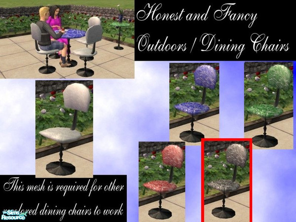 Sims 2 — Honest and Fancy Outdoors - Black marble by LaLunaRossa72 — Adding variety and style to your home without