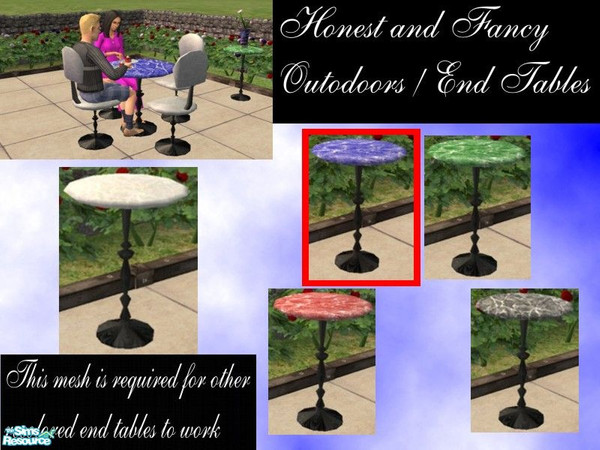 Sims 2 — Honest and Fancy Outdoors - Blue Marble by LaLunaRossa72 — Adding variety and style to your home without