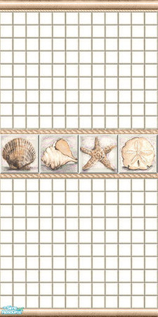 Sims 2 — Aquatic Tile Set - Wall-4 by Halfcreek — created by Halfcreek