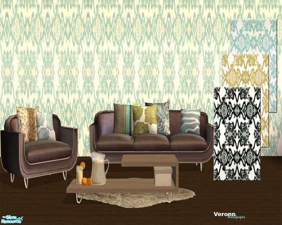 Sims 2 — Veronn Wallpaper Set 03 by Veronn — Quality and handy set.3 new color.