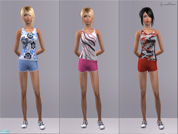 Sims 2 — Comfy And Sporty Outfits For Teens by sosliliom — One mesh and three recolours. ~ You may use them like everyday
