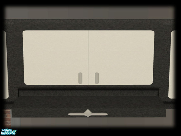 Sims 2 — 50s Retro Kitchen - Cookerhood - Black by Shakeshaft — Part of the first recolour set of the 50\'s Retro Kitchen