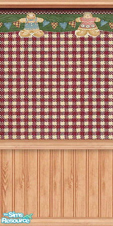 Sims 2 — am_kitchenseries20 by Cruella — A touch of fun and elegance with berries, gingham, birds and gingerbread men.