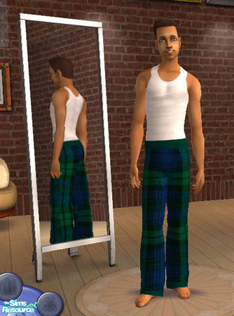 Sims 2 — blackwatch by sa72tigger — this was one of three blackwatch tartin pjs i made to honour my dad who was in the