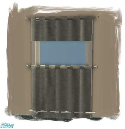 Sims 2 — White on White Flowered Curtains by SSilver — These curtains are white with white flowers. Not bold, but very