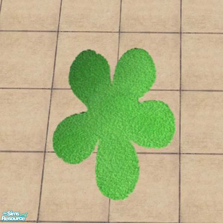 Sims 2 — Lime green daisy rug by buntah — This is part of my Dazzlin' Daisies rug set. You must download Echo's 3x4 rug