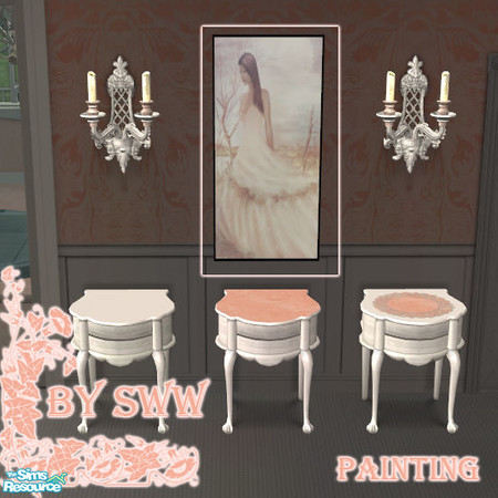 Sims 2 — Bridal Rose Painting by sww — made by sww the picture itself is not made by me, but by Loreena24 from