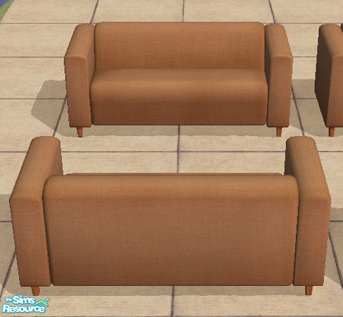 Sims 2 — Muga light tan linnen sofa by MugaSim — Light tan linnen sofa, plain type, part of a set of 4 different styles.