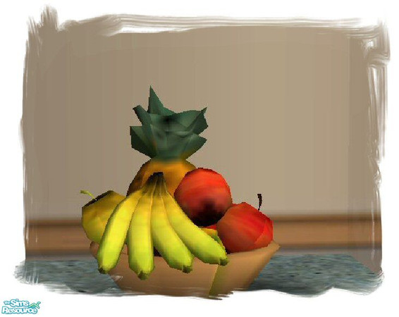 Sims 2 — Fruit Bowl by SSilver — Nothing drastic was done to the fruitbowl. I just changed the color of the bowl and made