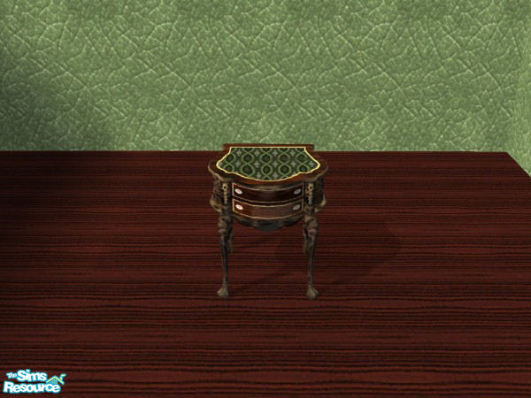 Sims 2 — Green Victorian Living room set end tabl by Cori27 — Part of the Green Victorian Living room set.