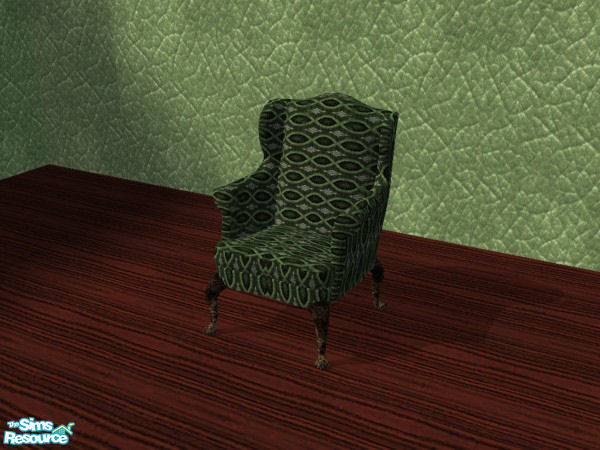 Sims 2 — Green Victorian Living room chair by Cori27 — Part of the Green Victorian Living room set.