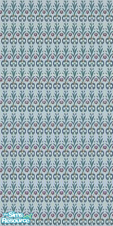 Sims 2 — Busy Day Mint by Lorah — Very busy mint wallpaper.