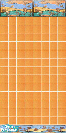 Sims 2 — Summer time wall 3 by Helena — -