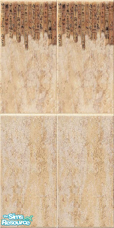 Sims 2 — Egypt wall 4 by Helena — -