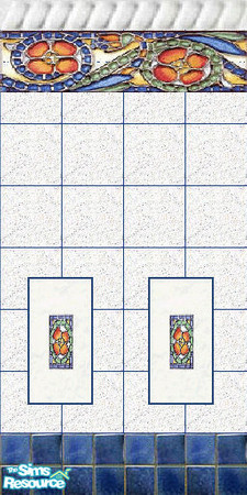 Sims 2 — Flowers on ice wall 3 by Helena — -