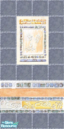 Sims 2 — Pads on tiles wall 3 by Helena — -