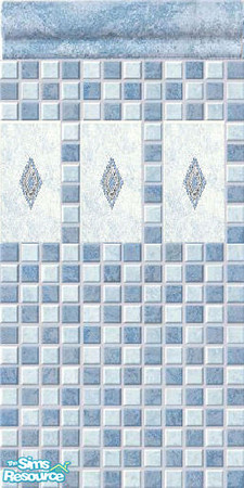 Sims 2 — Azure wall 5 by Helena — -
